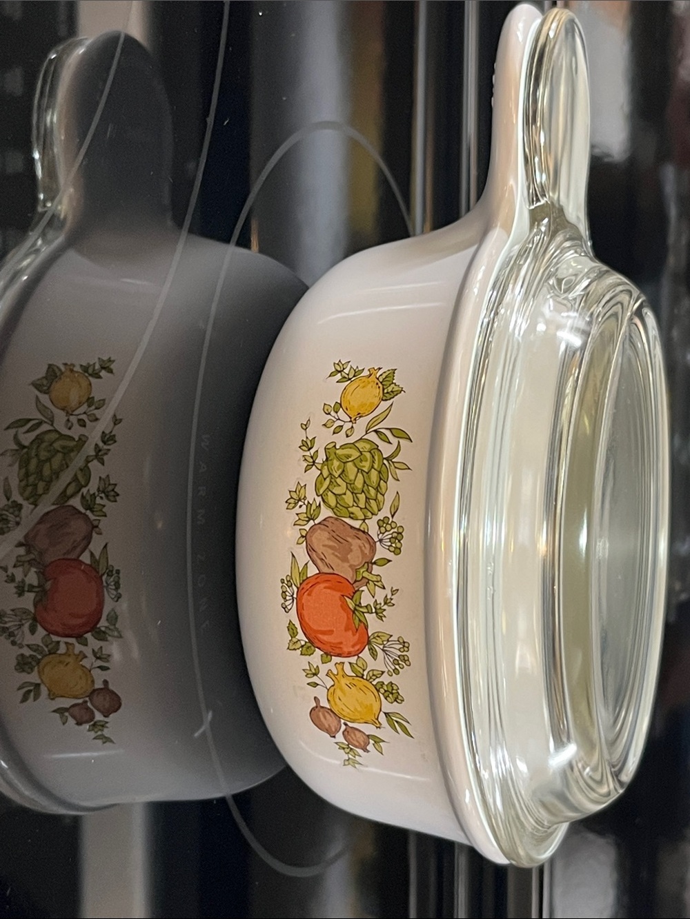 Vintage CorningWare Spice of Life “Grab it Bowl” w/Glass PYREX Lid, P-150-B, USA